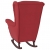 Fotel bujany z kauczukowymi nóżkami, winna czerwień, aksamit