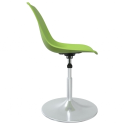 Obrotowe krzesła stołowe, 4 szt., zielone, PP