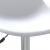 Obrotowe krzesła stołowe, 2 szt., białe, PP