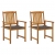 Krzesła ogrodowe z poduszkami, 2 szt., lite drewno akacjowe