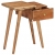 Stolik nocny z litego drewna akacjowego, 45 x 32 x 55 cm