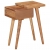 Stolik nocny z litego drewna akacjowego, 45 x 32 x 55 cm