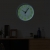 Fluorescencyjny zegar ścienny, biały, 30 cm