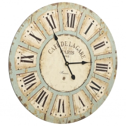 Zegar ścienny, wielokolorowy, 60 cm, MDF