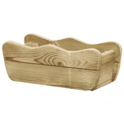 Podwyższona donica, 50x18x18 cm, impregnowane drewno sosnowe
