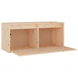 Szafki pod TV, 3 szt., lite drewno sosnowe
