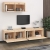 Szafki pod TV, 3 szt., lite drewno sosnowe