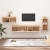 Szafki pod TV, 4 szt., lite drewno sosnowe
