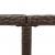 Stół ogrodowy, brązowy, 109x107x74 cm, polirattan i szkło