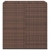 Skrzynia na poduszki ogrodowe, rattan PE, 100x49x103,5 cm, brąz