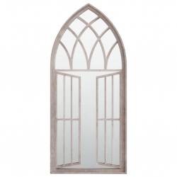 Lustro ogrodowe, piaskowe, 100x45 cm, żelazne