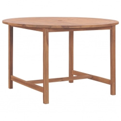 Stół jadalniany do ogrodu, Ø110x75, lite drewno tekowe