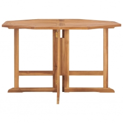 Składany stół ogrodowy, 110x110x75 cm, lite drewno tekowe