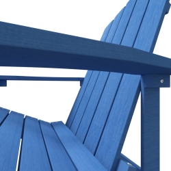 Krzesło ogrodowe Adirondack, HDPE, morski błękit