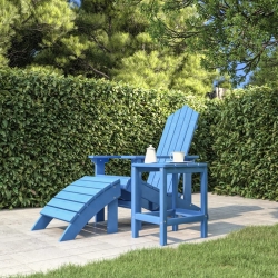 Stolik ogrodowy Adirondack, morski błękit, 38x38x46 cm, HDPE