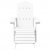 Krzesło Adirondack z podnóżkiem, HDPE, białe