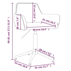 Obrotowe krzesła stołowe, 2 szt., różowe, aksamitne
