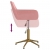 Obrotowe krzesła stołowe, 2 szt., różowe, aksamitne