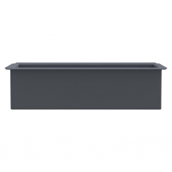 Doniczki do palet, 12 szt., szare, 36x13,5x9,5 cm, PP