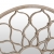 Lustro ogrodowe, kolor piaskowy, 40x3 cm, okrągła żelazna rama
