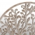 Lustro ogrodowe, kolor piaskowy 40x2,5 cm, okrągła żelazna rama