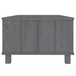 Stolik kawowy, ciemnoszary, 100x55x35 cm, lite drewno sosnowe