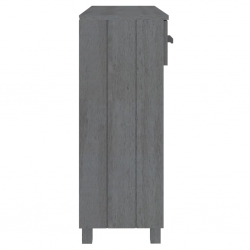 Stolik konsolowy, ciemnoszary, 90x35x90 cm, lite drewno sosnowe