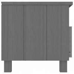 Szafka pod TV, ciemnoszara, 106x40x40 cm, lite drewno sosnowe