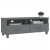 Szafka pod TV, ciemnoszara, 106x40x40 cm, lite drewno sosnowe