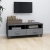 Szafka pod TV, ciemnoszara, 106x40x40 cm, lite drewno sosnowe