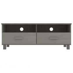 Szafka pod TV, jasnoszara, 106x40x40 cm, lite drewno sosnowe