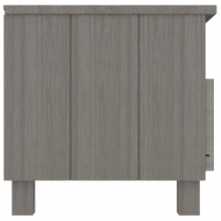 Szafka pod TV, jasnoszara, 106x40x40 cm, lite drewno sosnowe