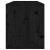 Szafka ścienna, czarna, 80x30x35 cm, lite drewno sosnowe