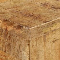Stolik konsolowy, 120 x 30 x 75 cm, surowe drewno mango