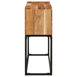 Stolik konsolowy, 120 x 30 x 75 cm, lite drewno akacjowe