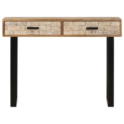 Stolik konsolowy, 100x30x75 cm, lite drewno mango
