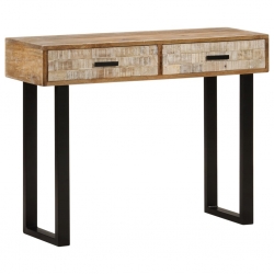 Stolik konsolowy, 100x30x75 cm, lite drewno mango