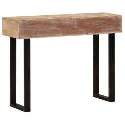 Stolik konsolowy, 100x30x75 cm, lite drewno mango