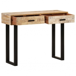 Stolik konsolowy, 100x30x75 cm, lite drewno mango