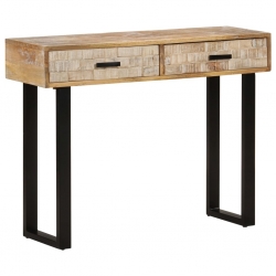 Stolik konsolowy, 100x30x75 cm, lite drewno mango