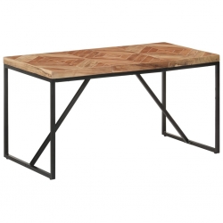 Stół jadalniany, 140x70x76 cm, lite drewno akacjowe i mango