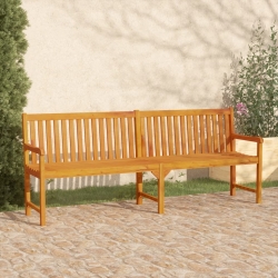 Ławka ogrodowa, 219 cm, lite drewno akacjowe