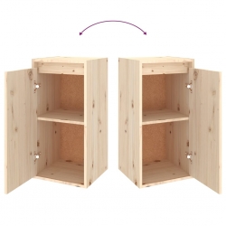 Szafki pod TV, 2 szt., lite drewno sosnowe