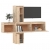 Szafki pod TV, 5 szt., lite drewno sosnowe