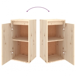 Szafki pod TV, 4 szt., lite drewno sosnowe