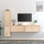 Szafki pod TV, 4 szt., lite drewno sosnowe