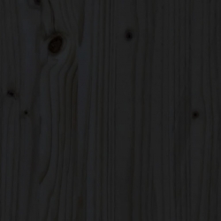 Szafki nocne, 2 szt., czarne, 40x34x40 cm, lite drewno sosnowe