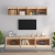 Szafki pod TV, 5 szt., lite drewno sosnowe