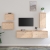 Szafki pod TV, 5 szt., lite drewno sosnowe
