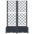 Donica ogrodowa z kratką, ciemnoszara, 80x40x121,5 cm, PP